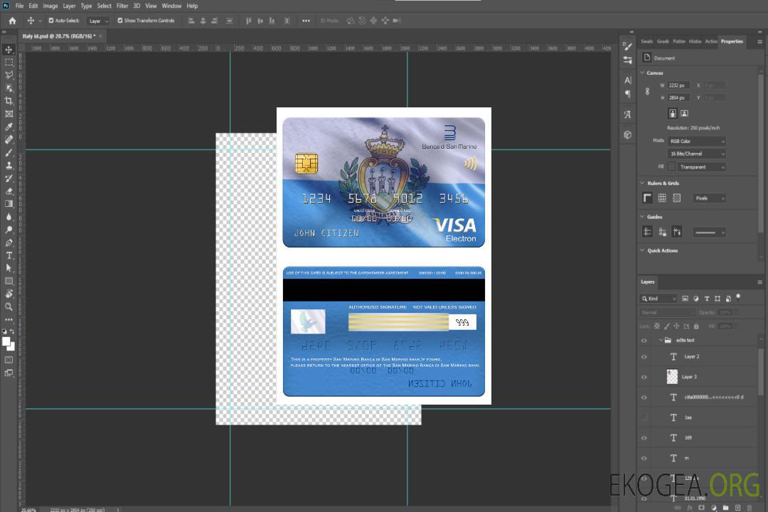 Carte électronique visa bancaire de Saint-Marin Banca di San Marino template Carte électronique visa bancaire de Saint-Marin Banca di San Marino template